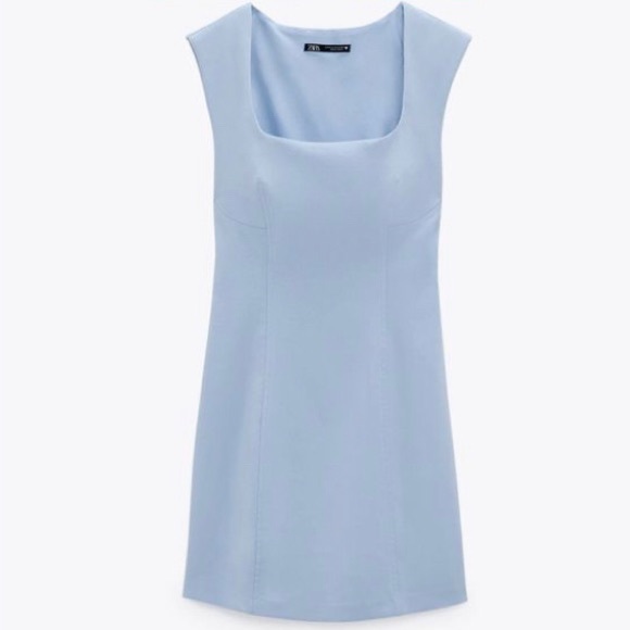 Fitted dress - sky blue - Picture 10 of 10